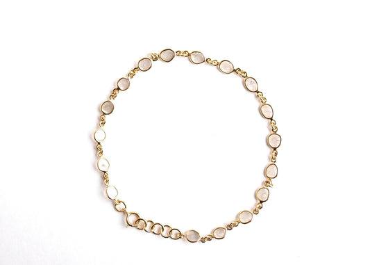 Lunar Glow Solid Gold 14k Bracelet