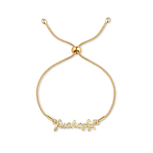 Fuck Off Bracelet (Gold and Silver)