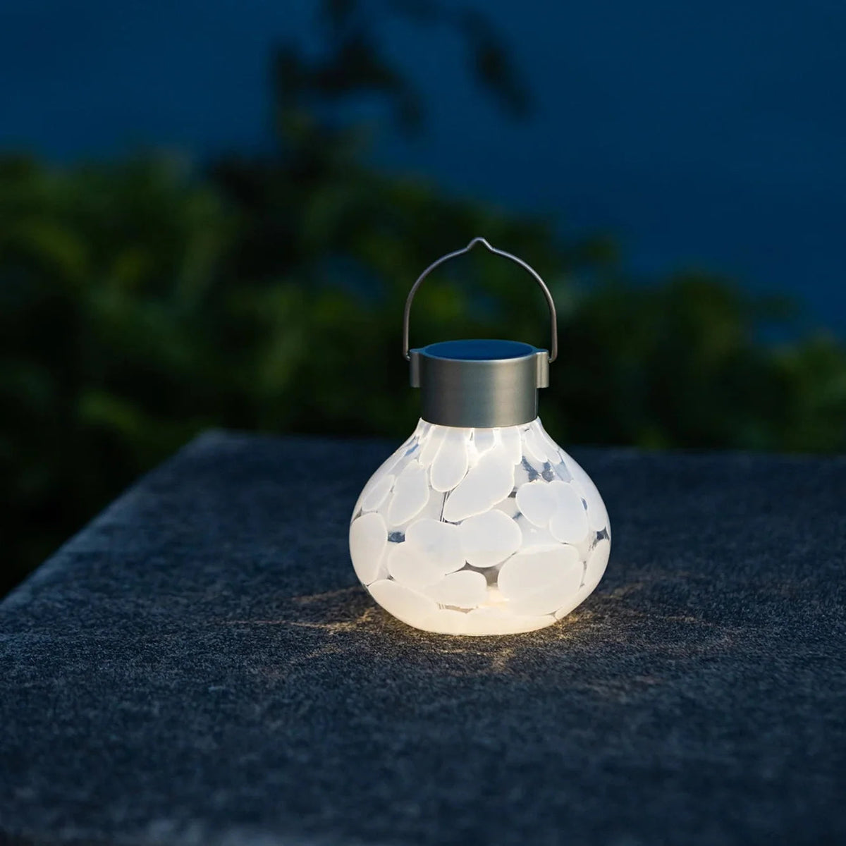 Tea Solar Lanterns 5" Handblown Glass