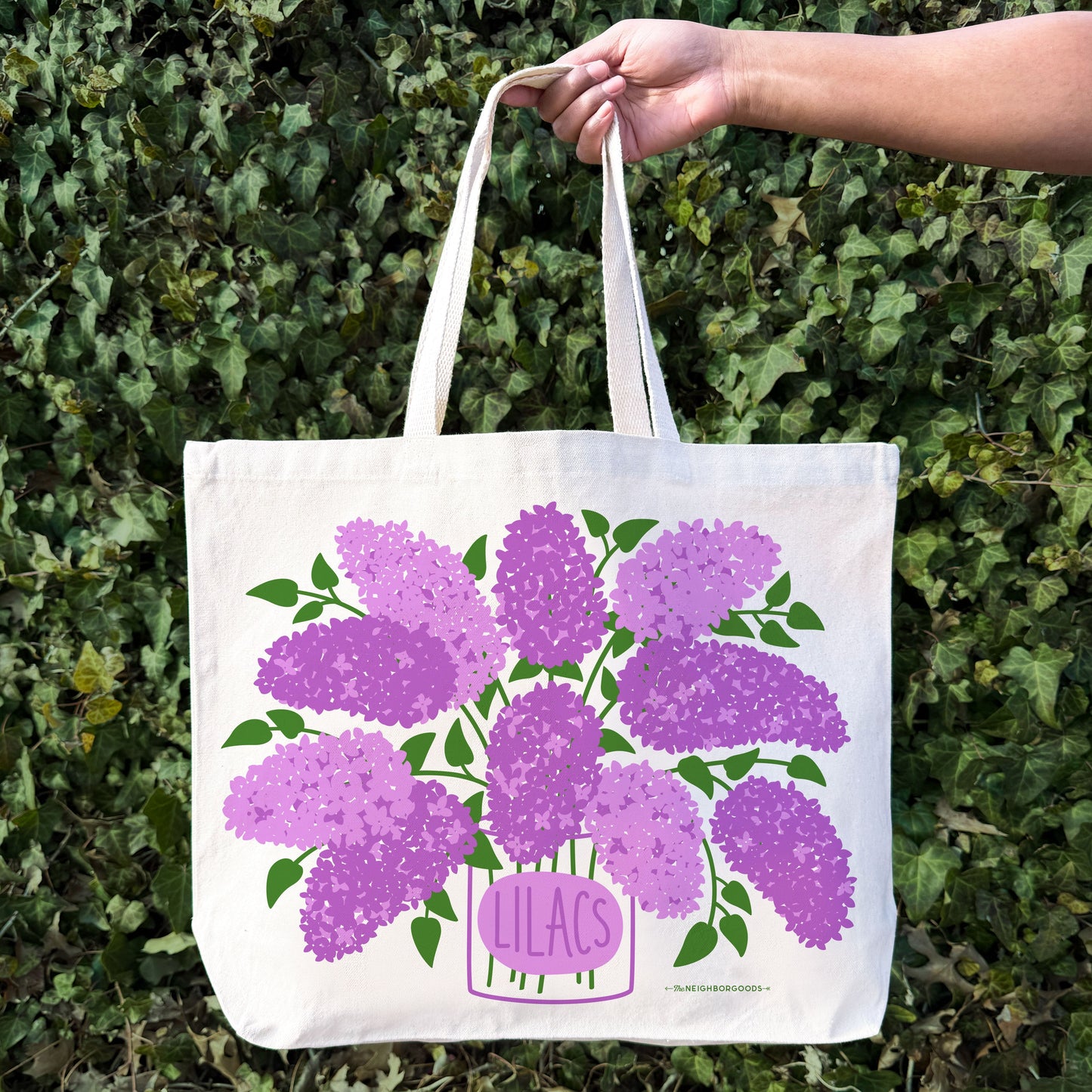 Lilac Candle & Tote Gift Set