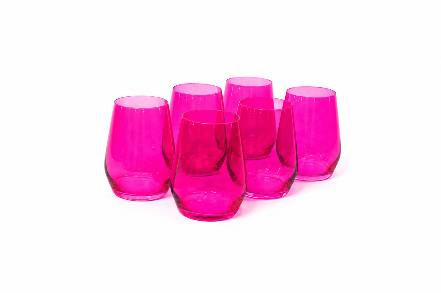 Hot Hot Pink - Colored Wine Glass