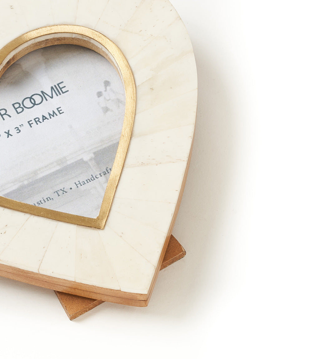 Mukhendu Heart 3x3 Cream Picture Frame - Handmade - Osadia Concept Store