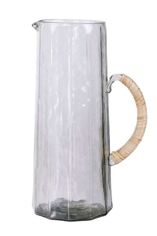Hammered water pitcher, Natural -6.25 x 9.5 Inches ( Set of 2 )