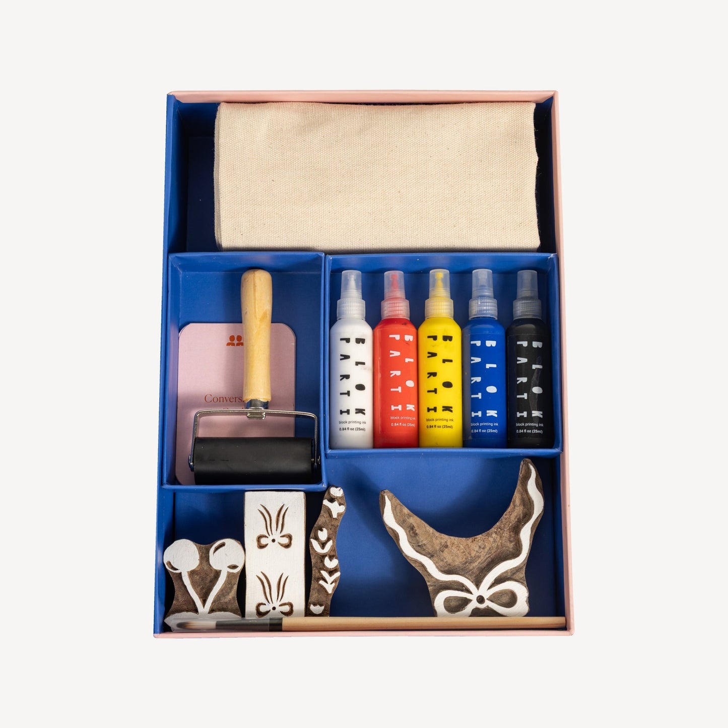 Block Printing Kit - Cherry Bow Print Tote Bag