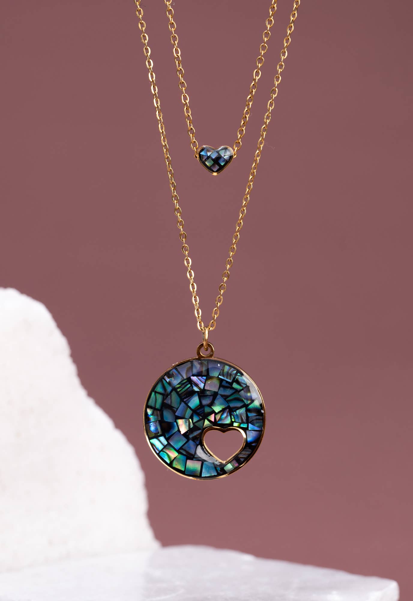 Journey Together Necklace Set in Captivating Abalone