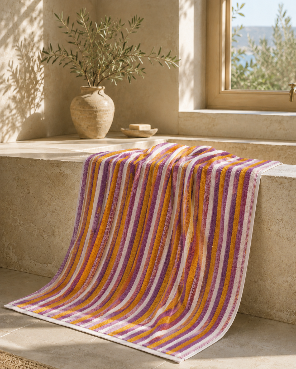 Striped Marseille Body Towel