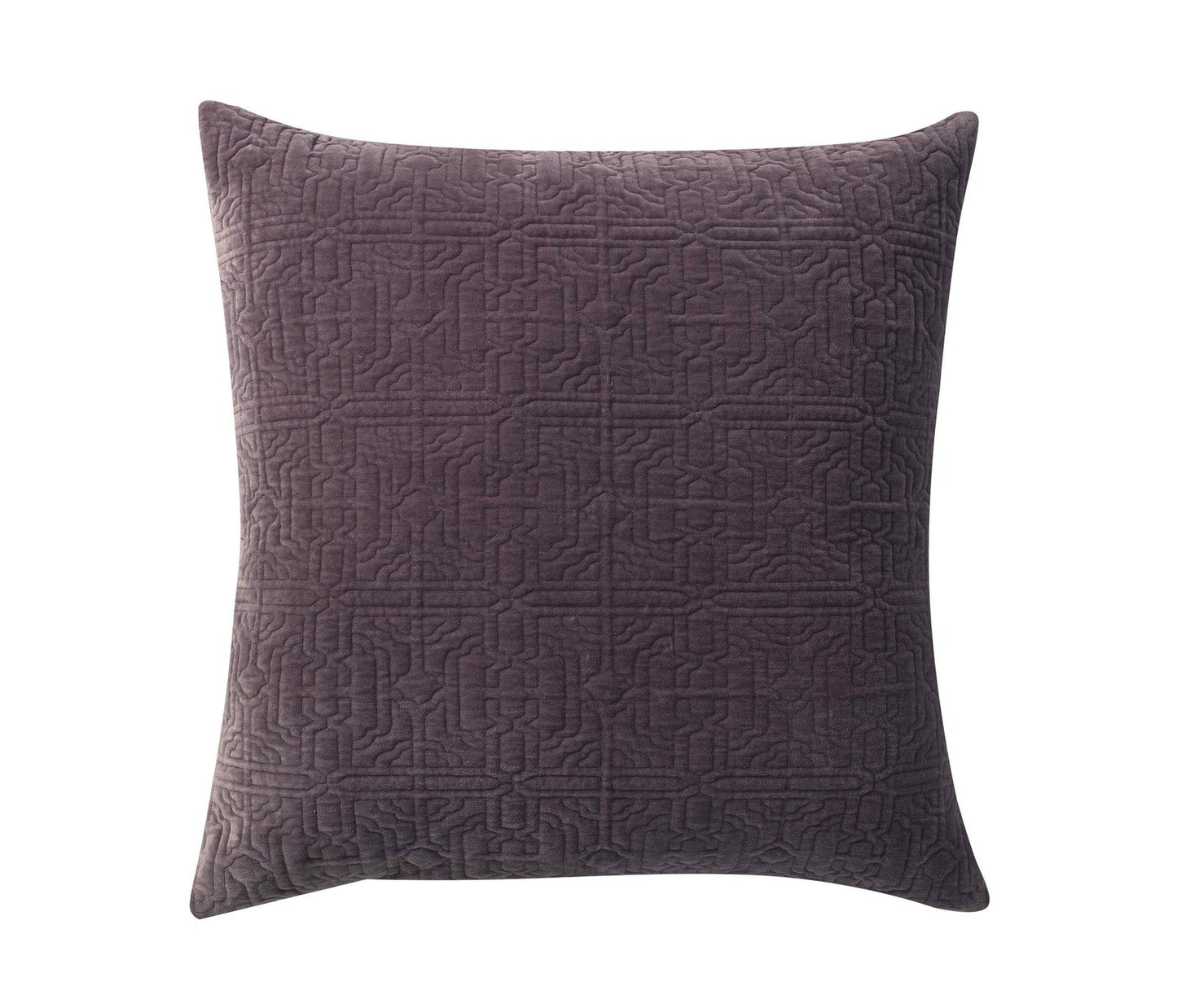Duke Geometric Cotton Velvet Quilt Sham