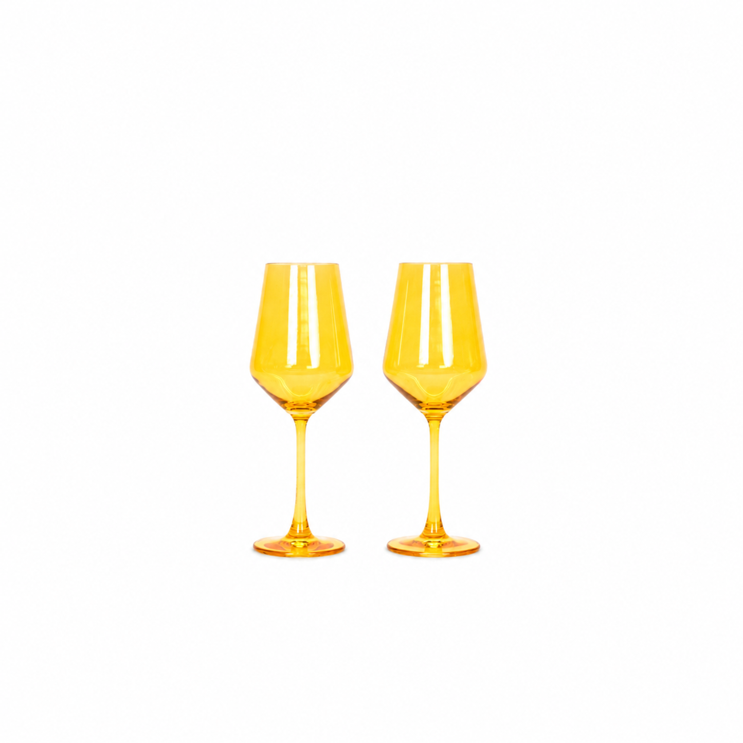Sunshine Yellow - Colored Wine Glass