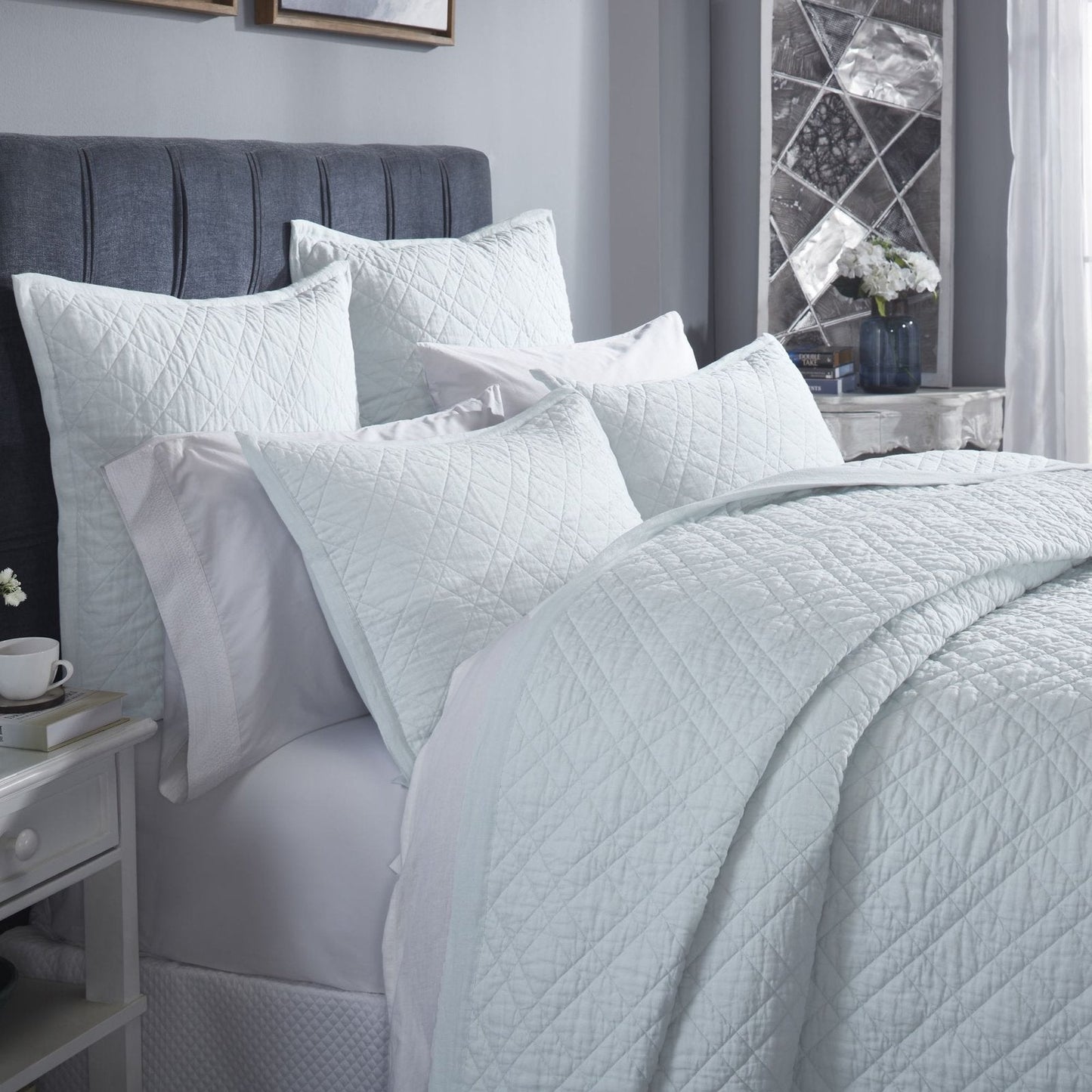 Chloe European Linen Coverlet