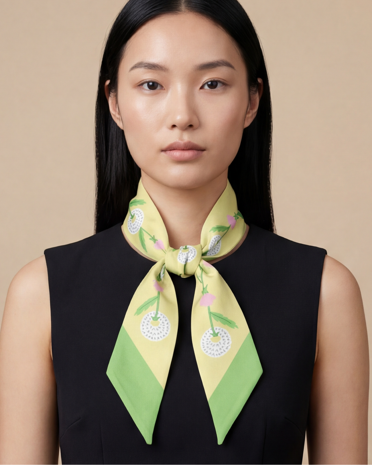 Dandelion Twilly Ribbon Scarf