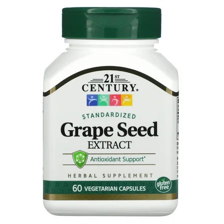 21st Century Grape Seed Extract Vegetarian Capsules 60 Cp