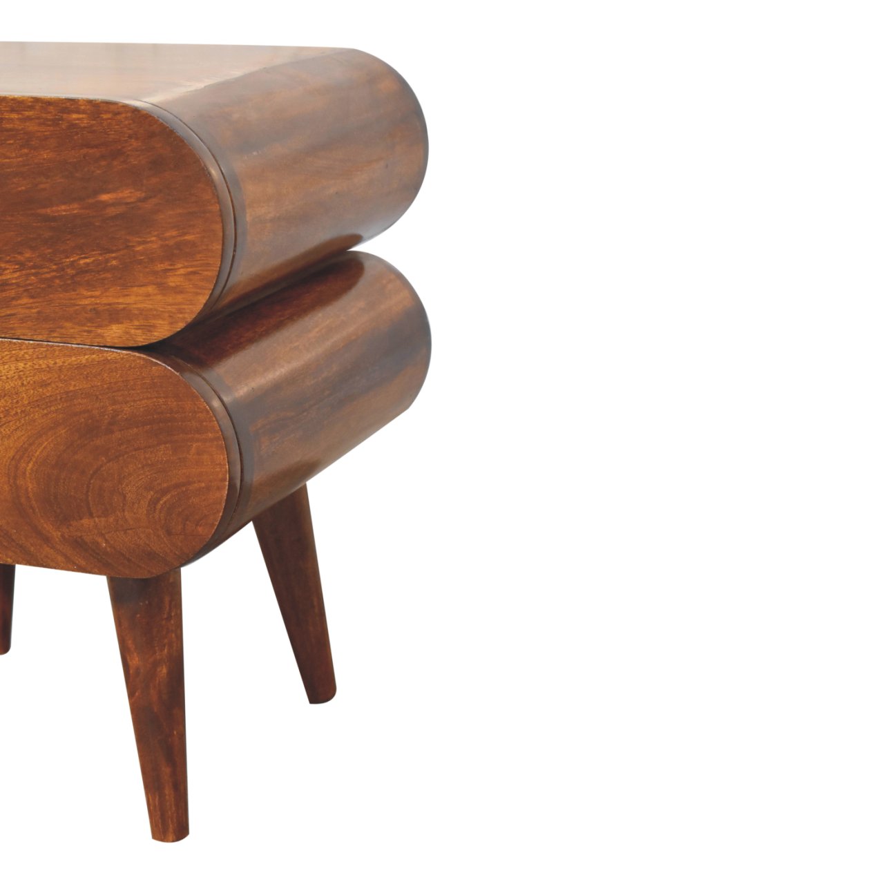 Solid Wood Bubble Chestnut Nightstand