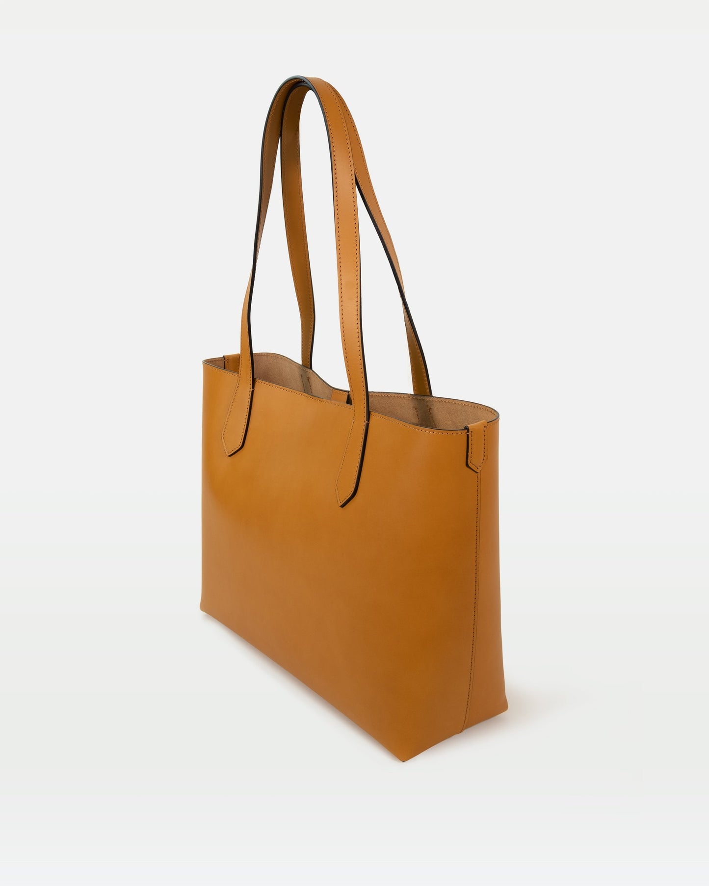 Elba medium size structured tote in vegetable-tanned leather