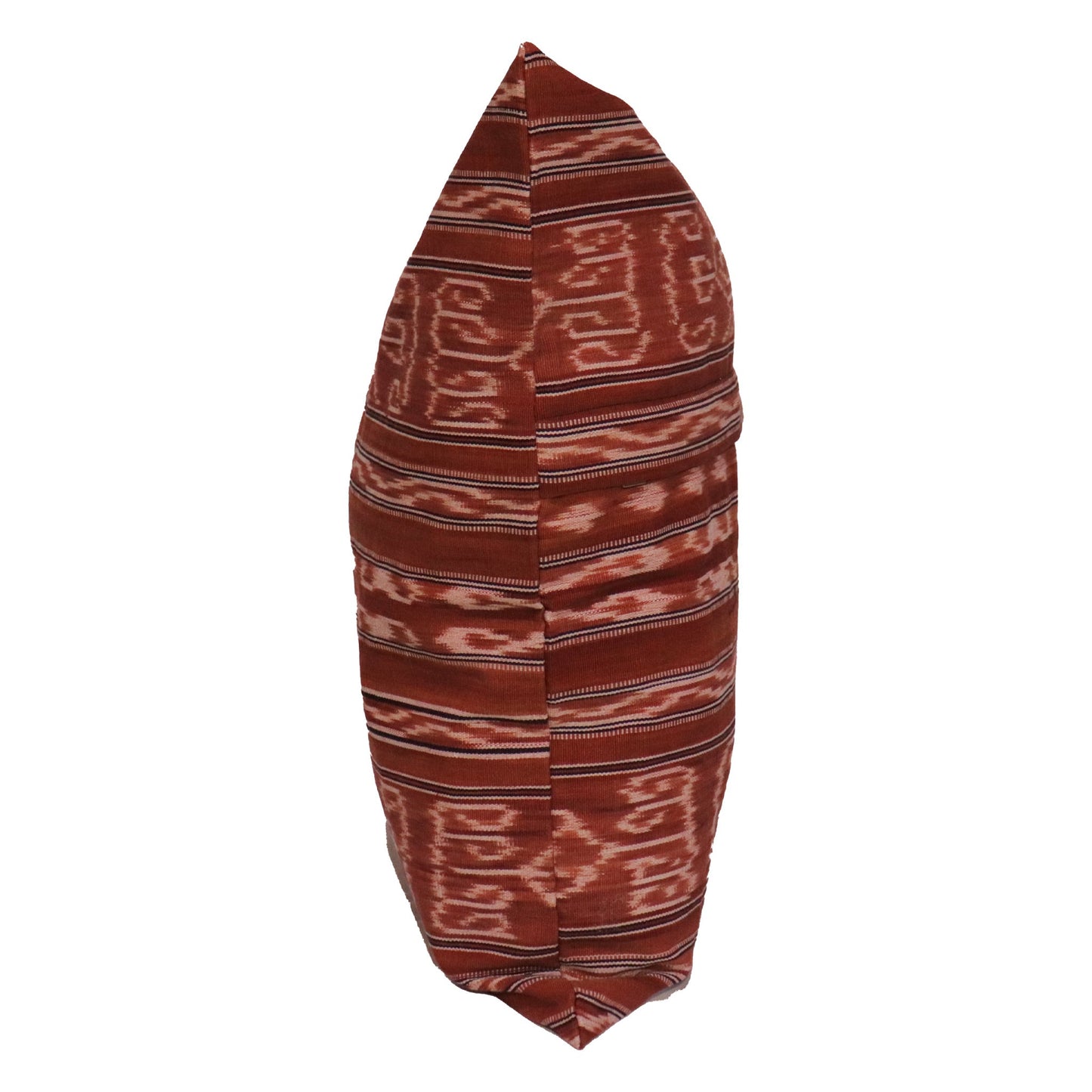 Handwoven Ikat Pillow Cover, Brown. 20 x 20 inches, Cushion Throw