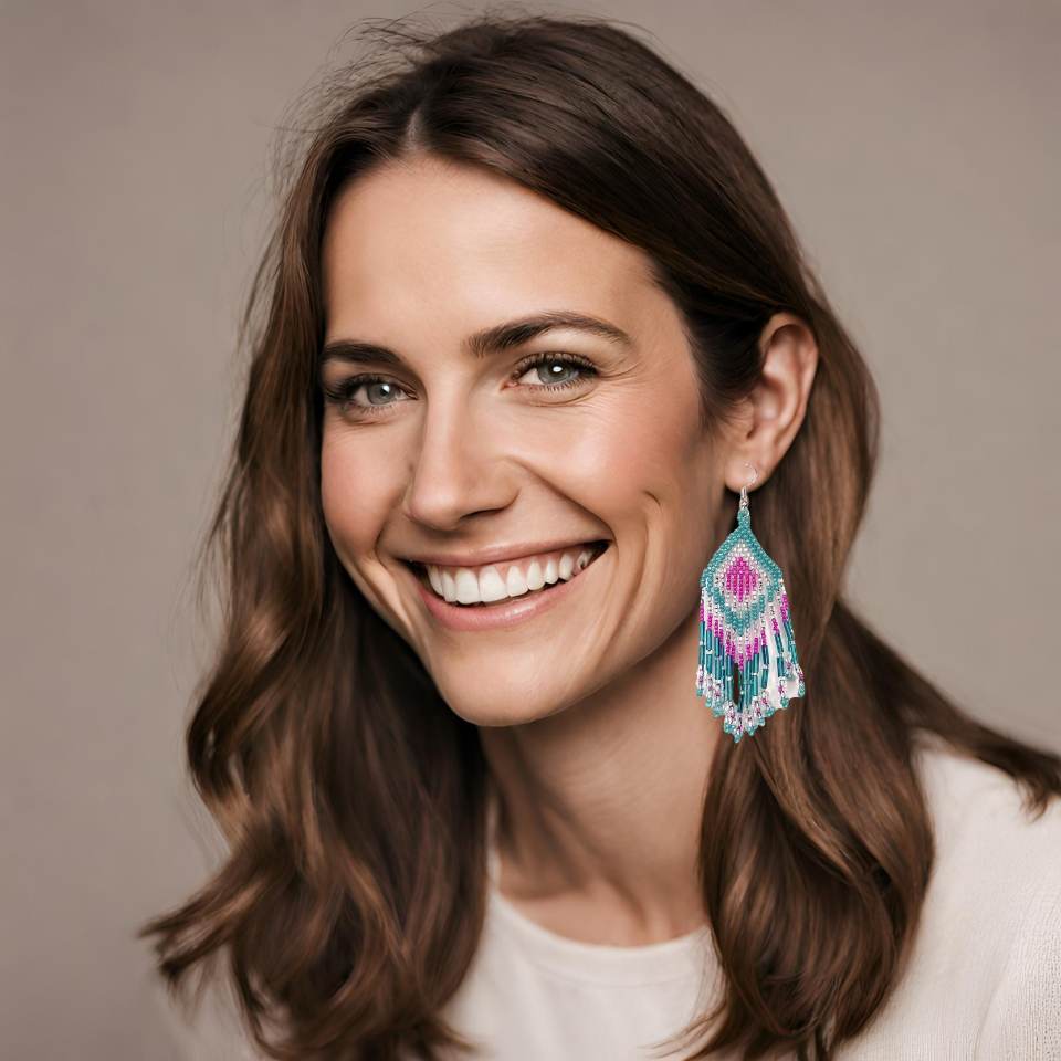 Alegria Seed Bead Earrings - Guatemala