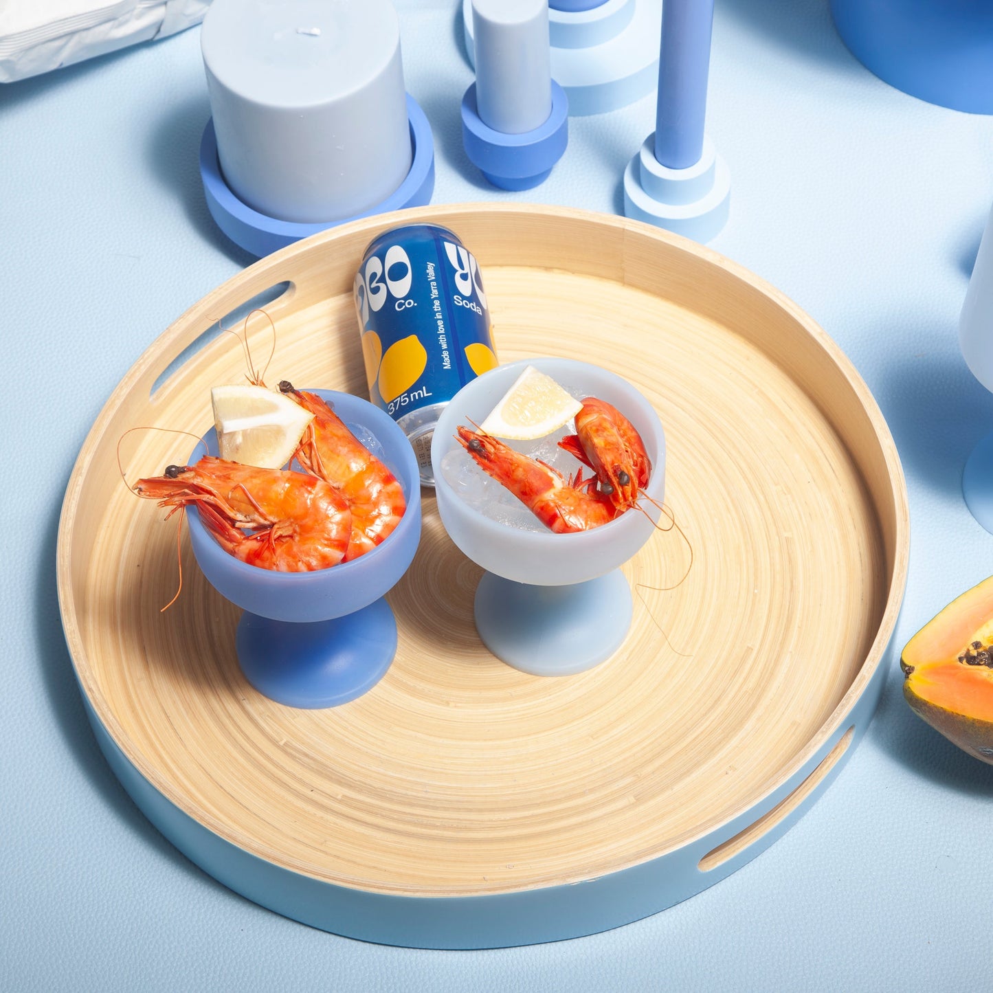 Sky + Kingfisher | Mecc | Unbreakable Cocktail Glasses