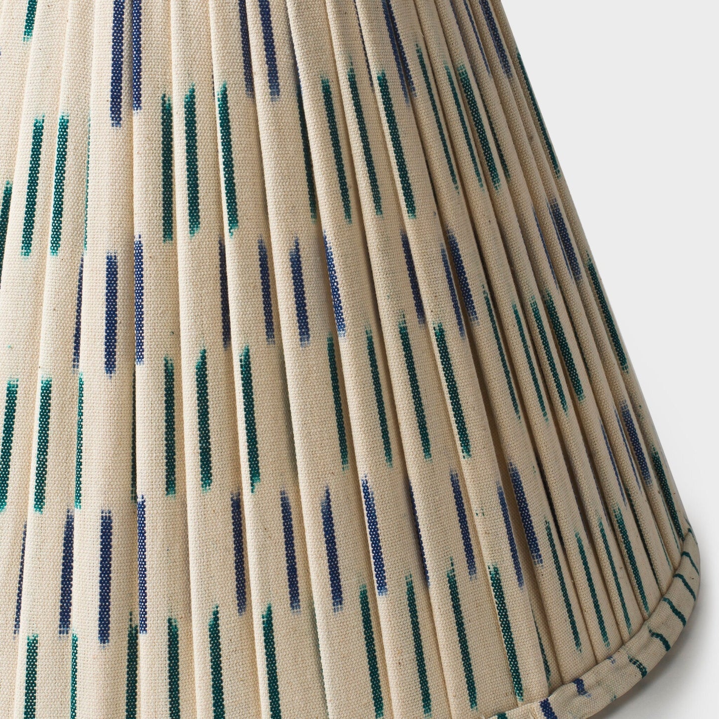 Ikat Blue Pleated Lampshade