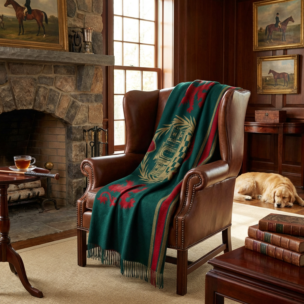 The Forest Glen Club Throw – Extra-Fine Italian Merino Wool