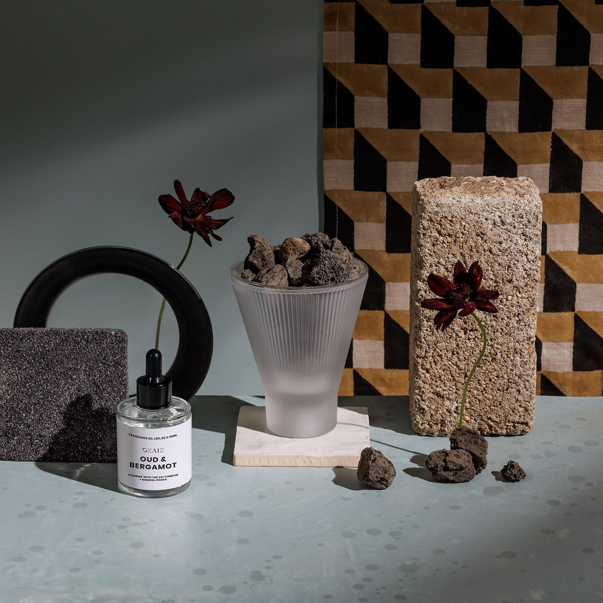 ZAI Lava Rock Diffuser - Cedar & Black Cherry