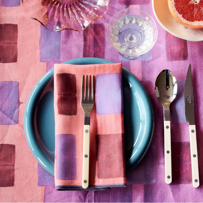 S/4 Pink Tapestry Napkin