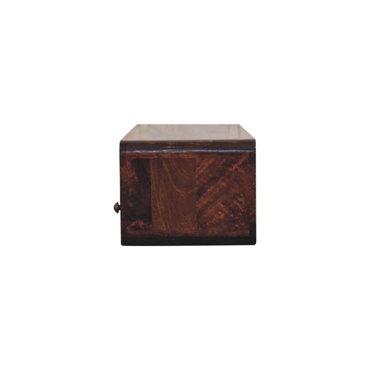 Solid Wood Floating California Walnut Open Console