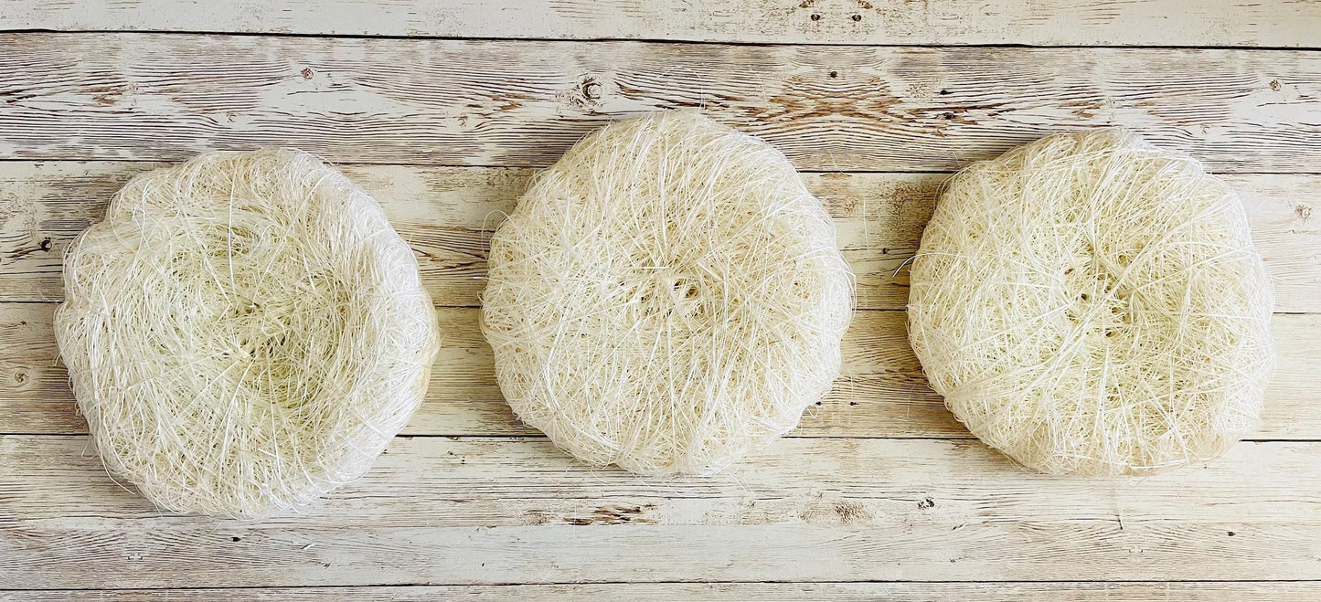 Estropajo De Ixtle Mexicano Ixtle Scourer Body Scrub 100% Natural Fibers