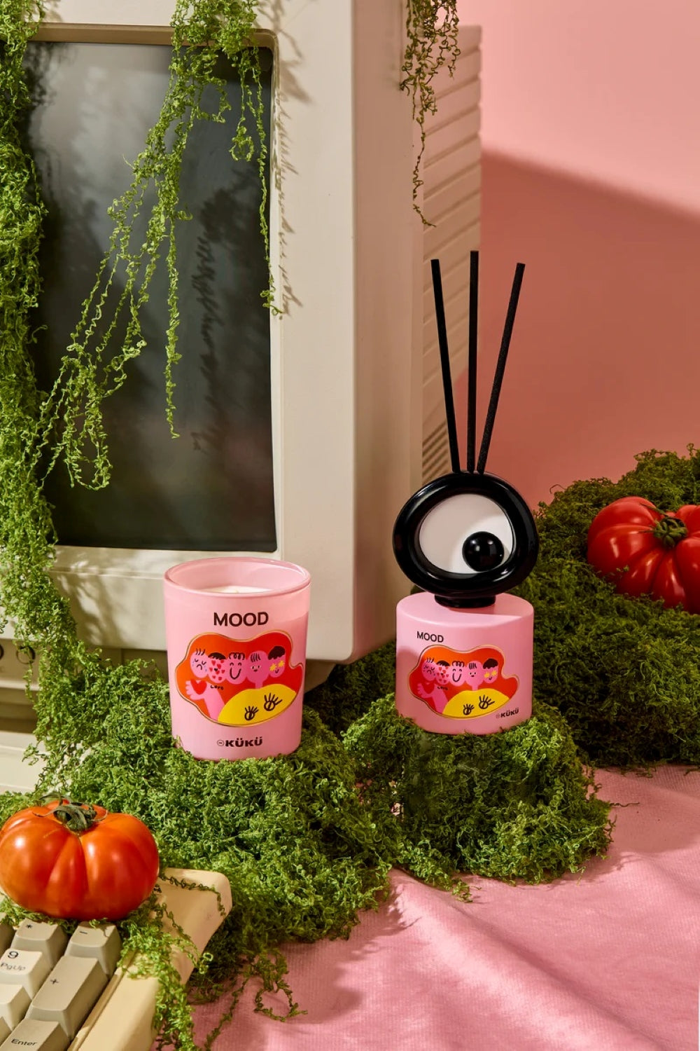 Big Eye Scented Candle & Fragrance Diffuser - Mood (Tomato Leaves)