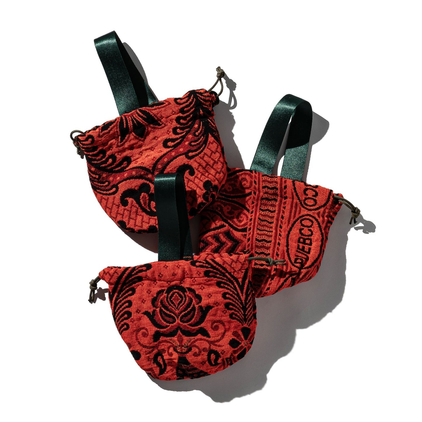 Jacquard Fabric Drawstring Bag