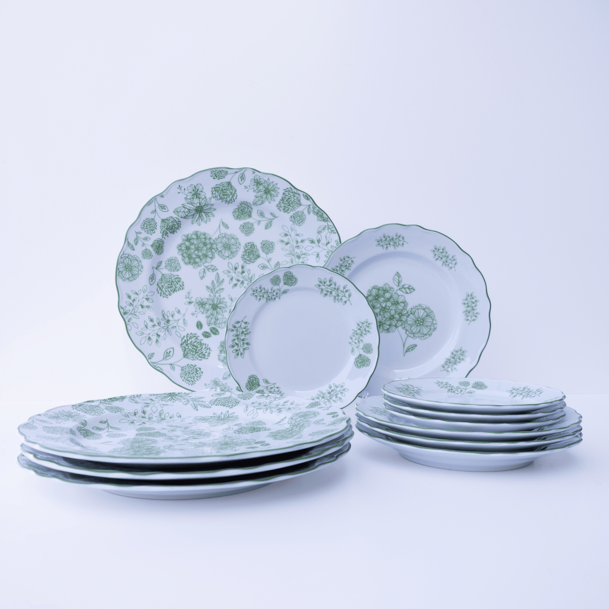 Blooming Dreams 12-Piece Porcelain Dinnerware Set