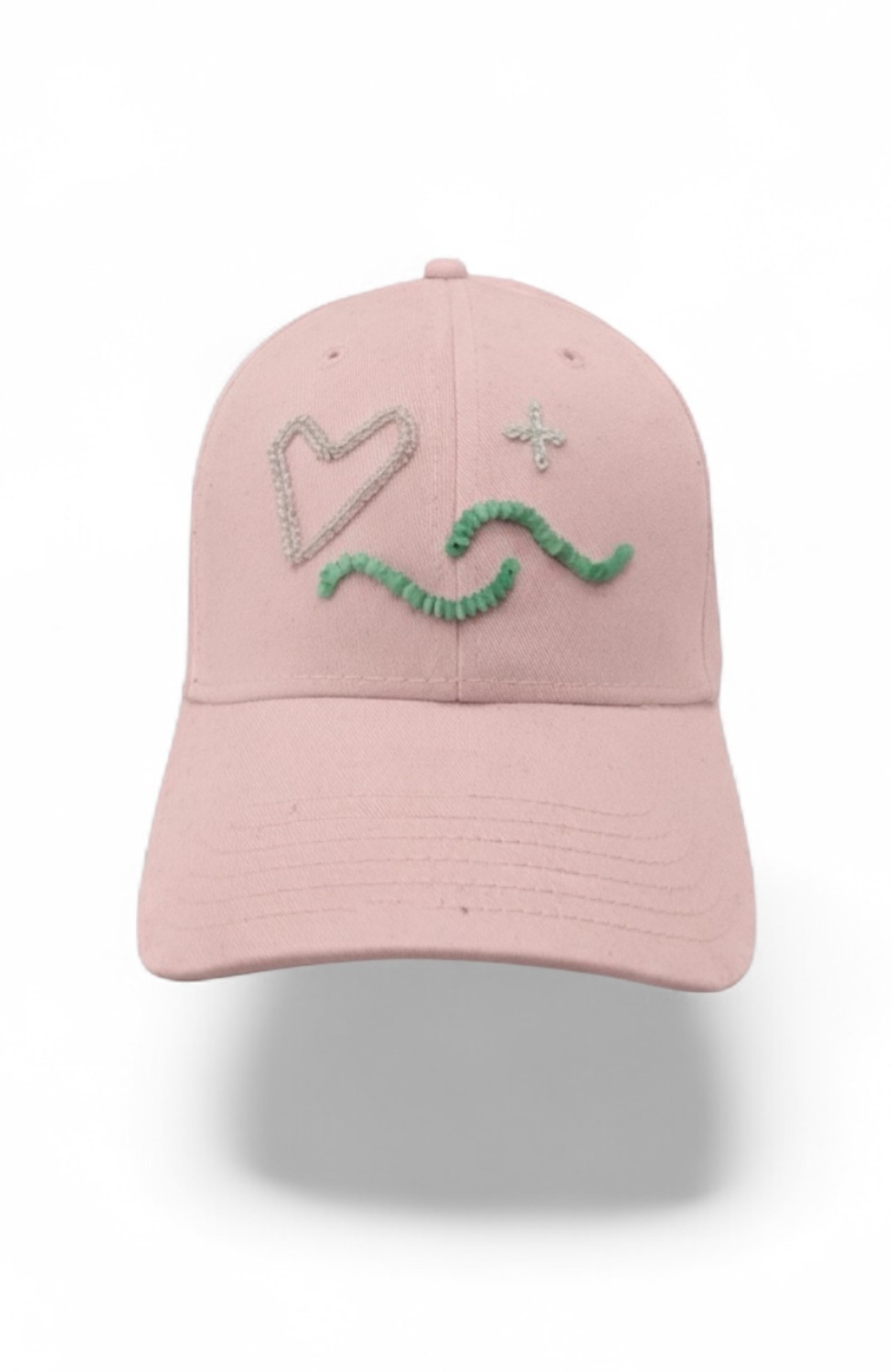 The Energy Project - Love & Light Hat - Hand-Beaded, Natrual Crystals - White