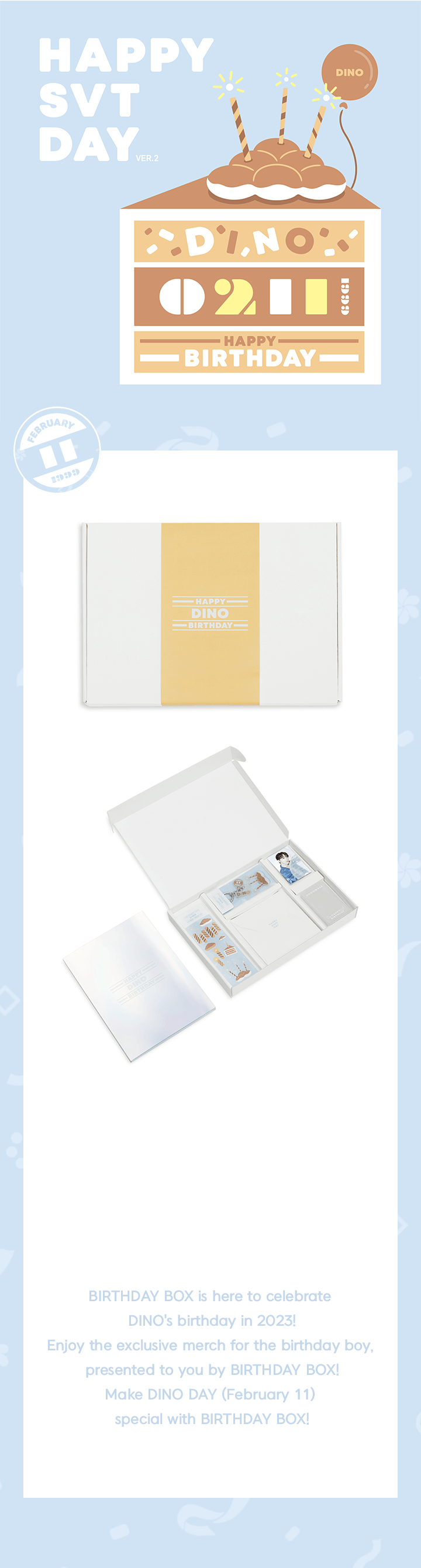 Seventeen - Happy Dino Day Birthday Box Ver. 2
