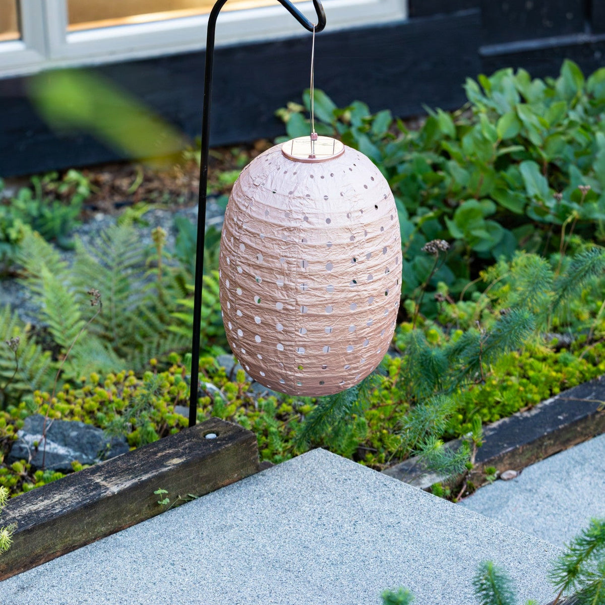 Soji Stella - Barrel Swiss Dot - 14" Solar Lantern