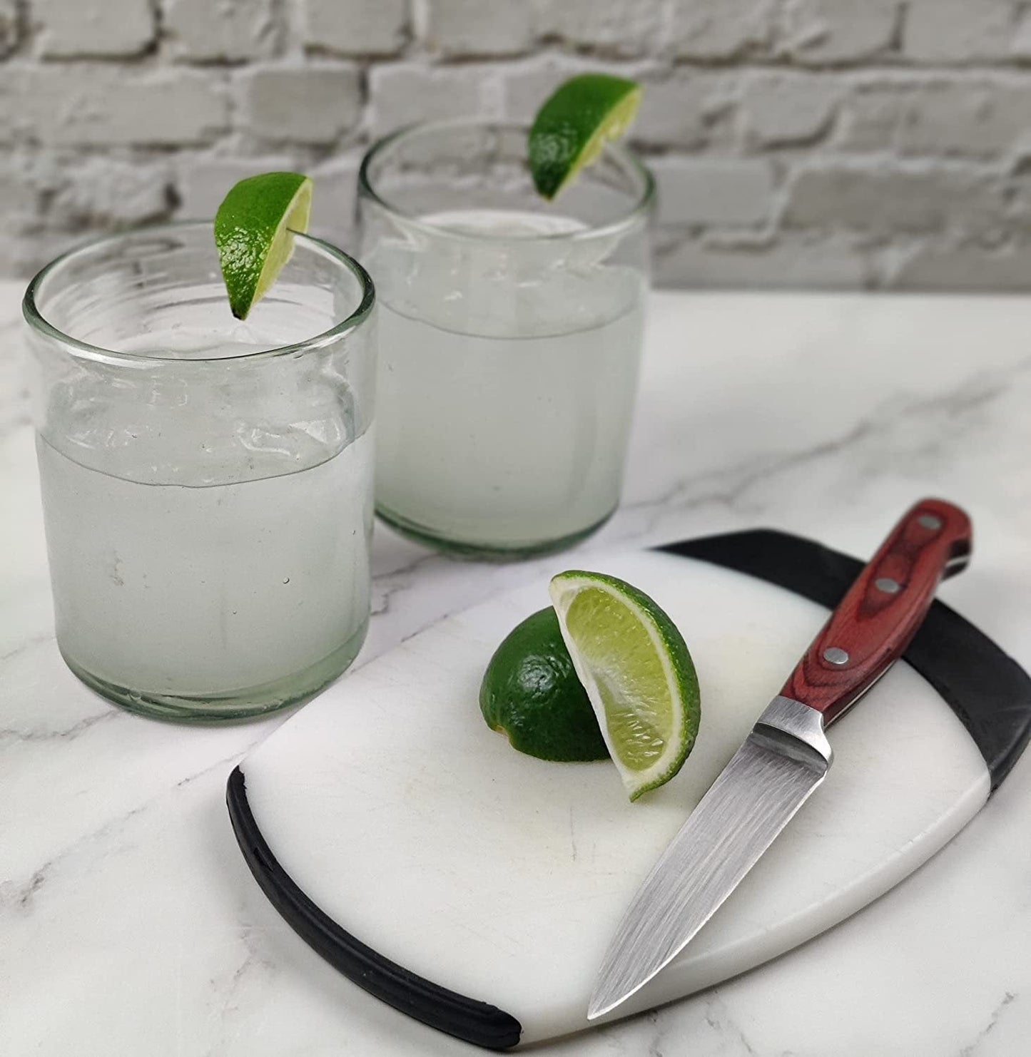 Set of 6 Natural Clear Tumbler Glasses