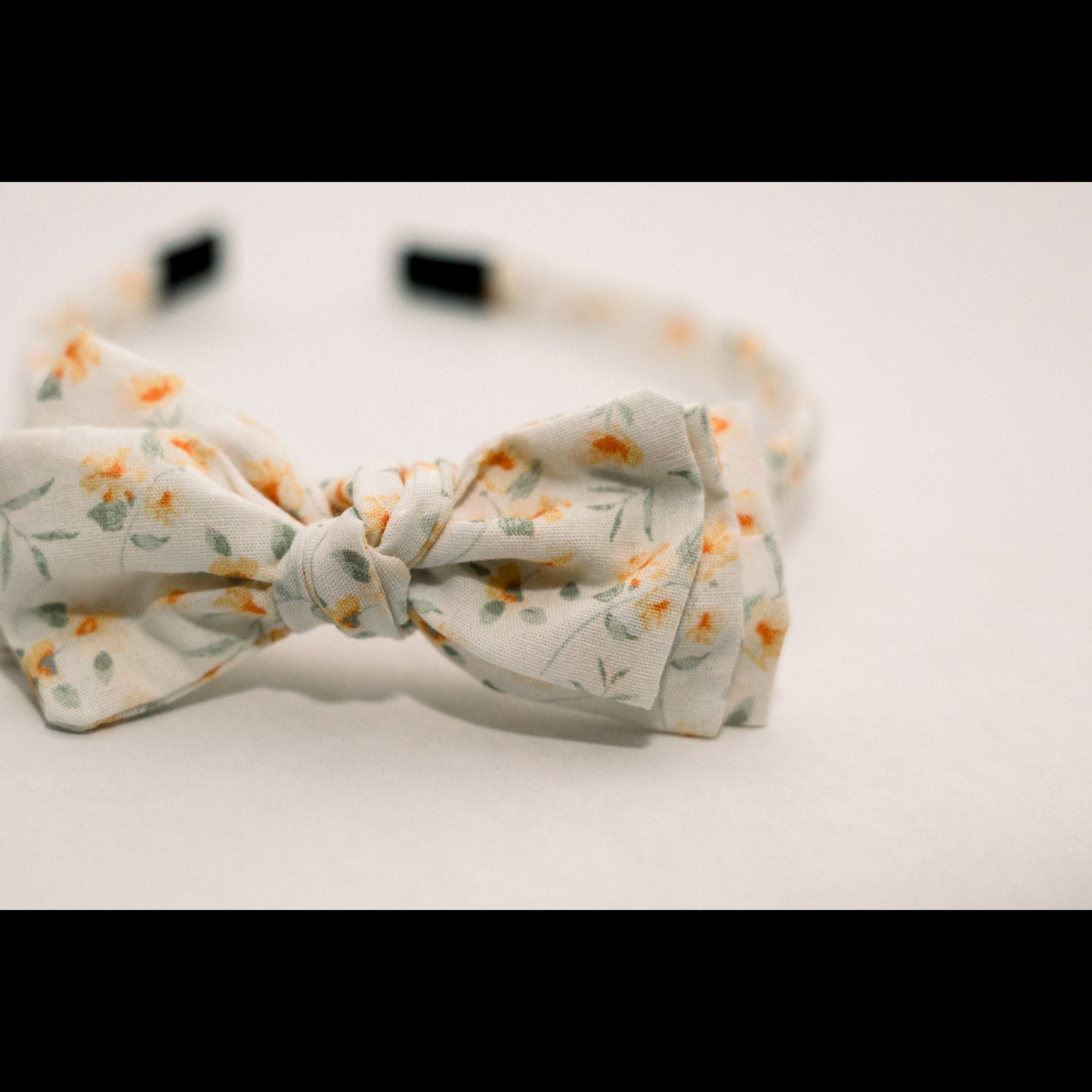 Three Little Bows Headband- Lemon Blossoms - Osadia Concept Store
