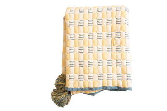 Osira Handwoven Sujani Throw