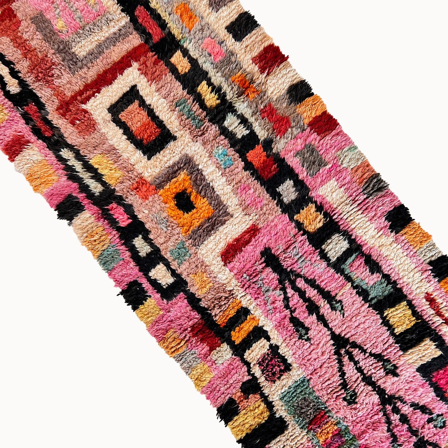 Elamria Contemporary Moroccan Rug | 3'4" x 10'4"