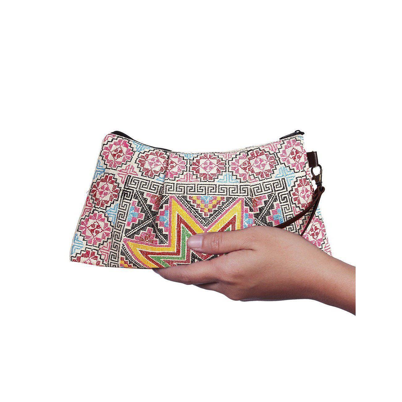 Embroidered Northern Star Wristlet - Thailand
