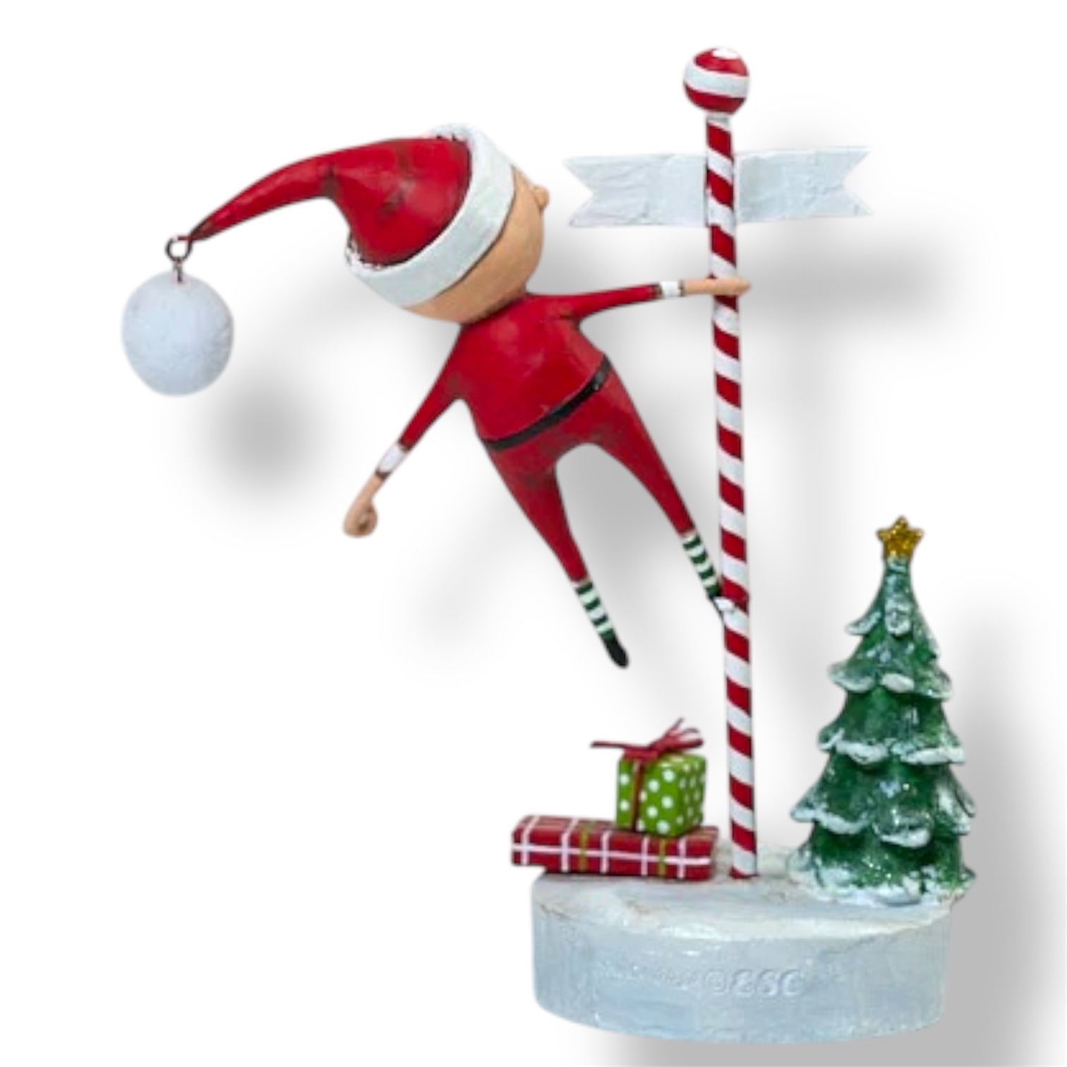 Swinging into Christmas Santa Figurine by Lori Mitchell *NEW for 2025* - Osadia Concept Store