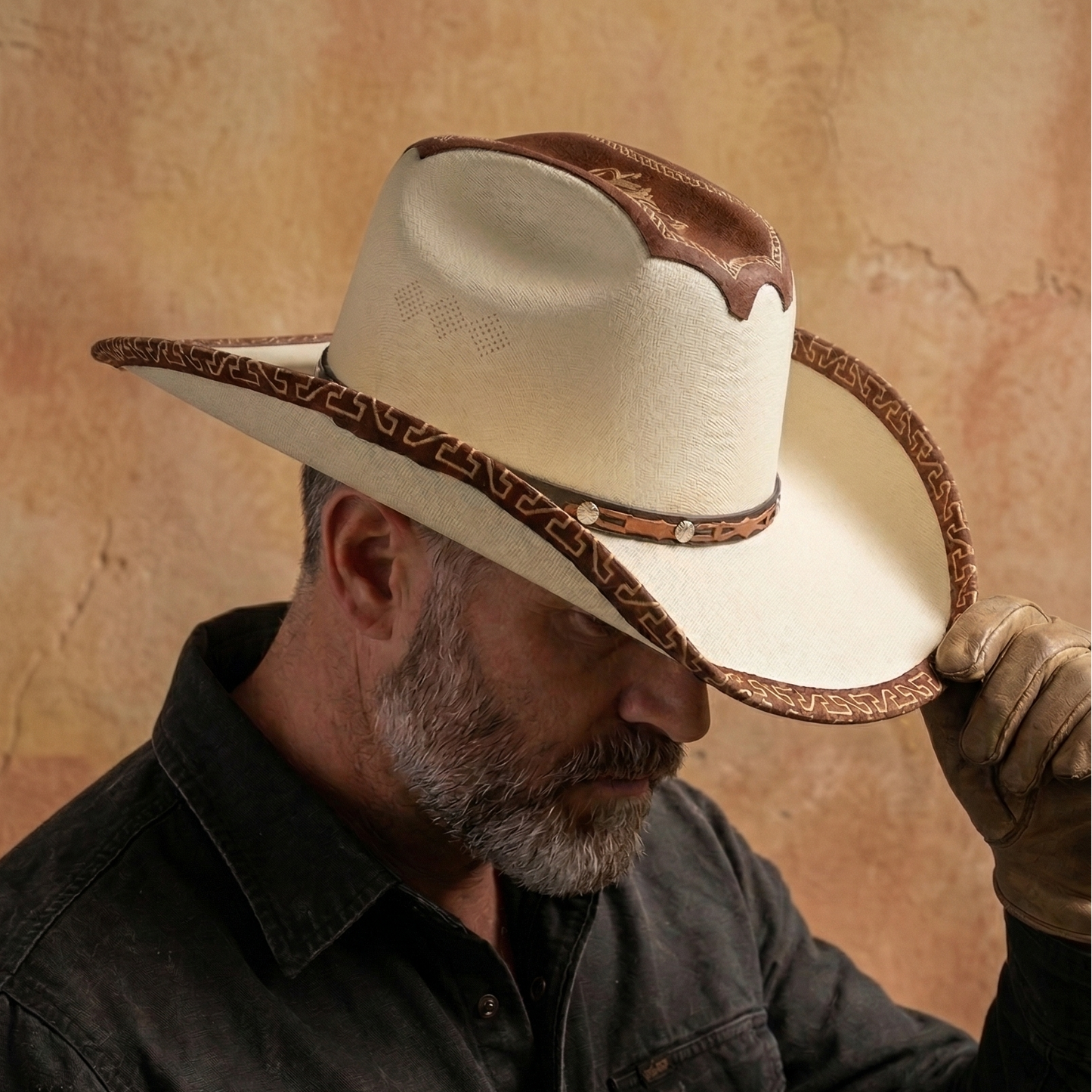 Rodeo Cowboy Hat | Brown Canvas