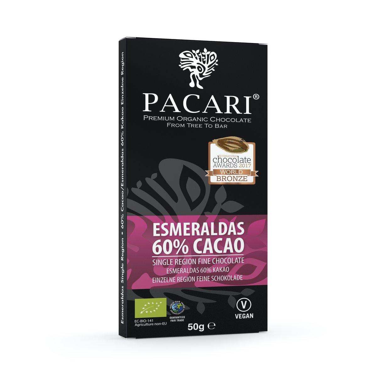 Esmeraldas 60% Organic Chocolate Bar
