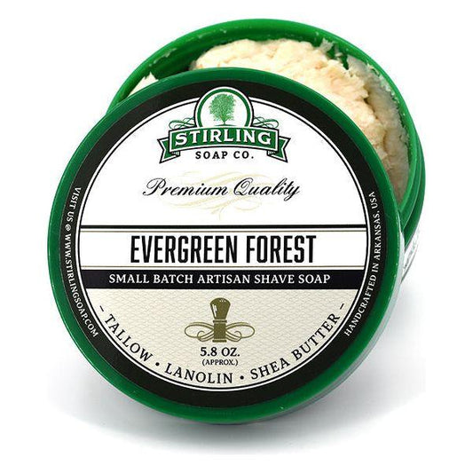 Stirling Soap Co. Evergreen Forest Shaving Collection