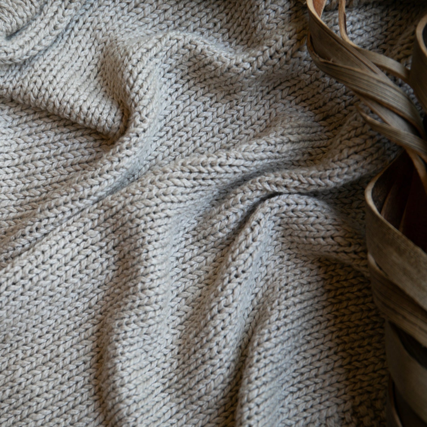 Zrestha Organic Cotton Knit Throw Blanket