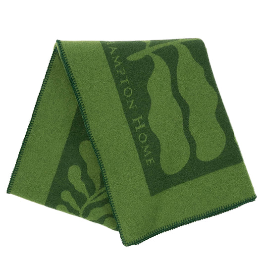 Southampton Home Merino Wool Fleece Throw - Leaf