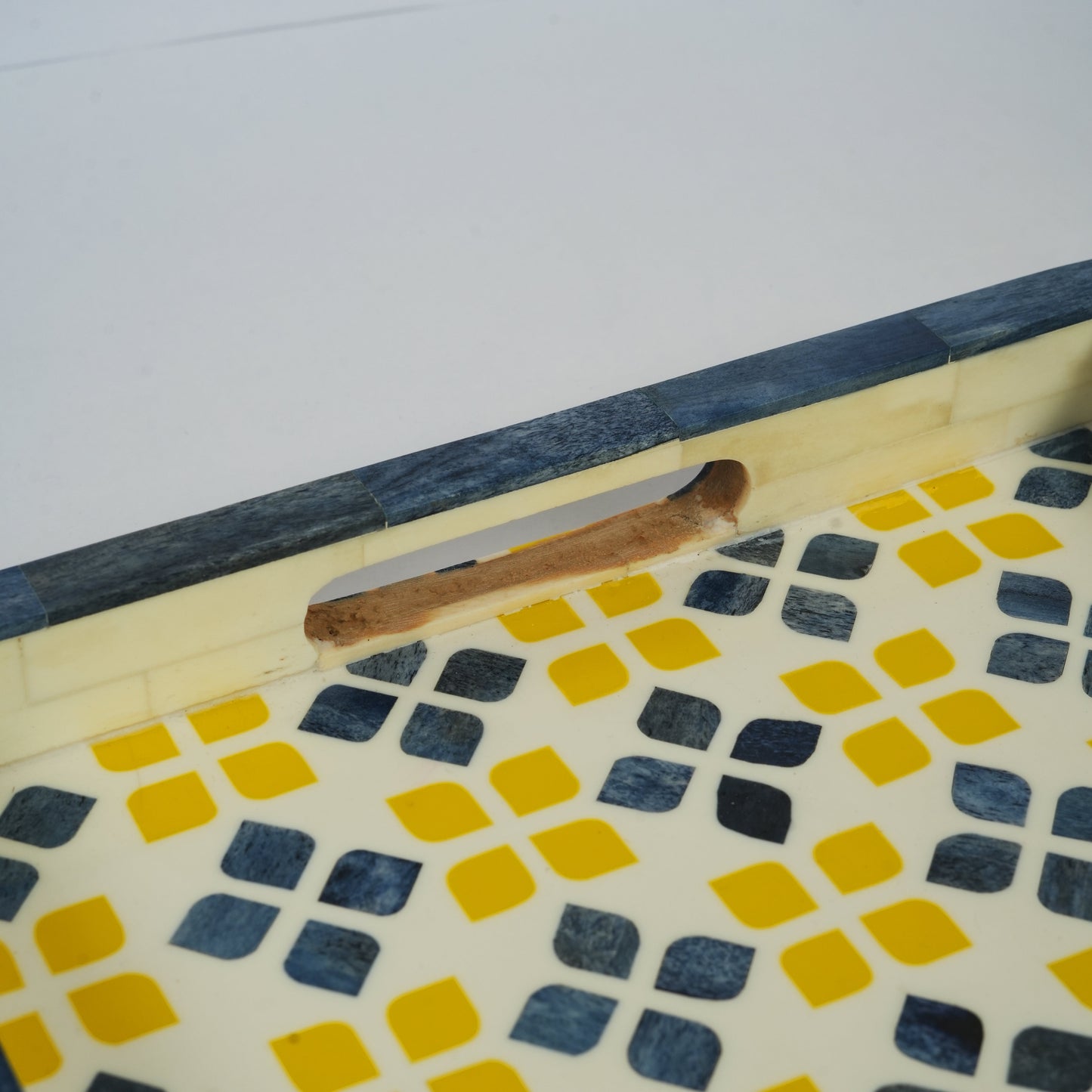 Marigold Mosaic Bone Inlay Tray