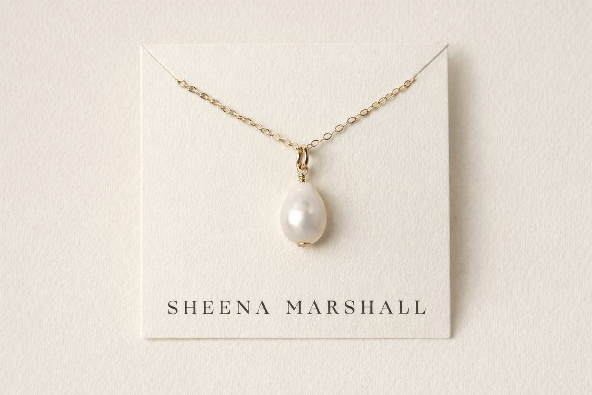 Baroque Pearl Necklace | Gold Fill