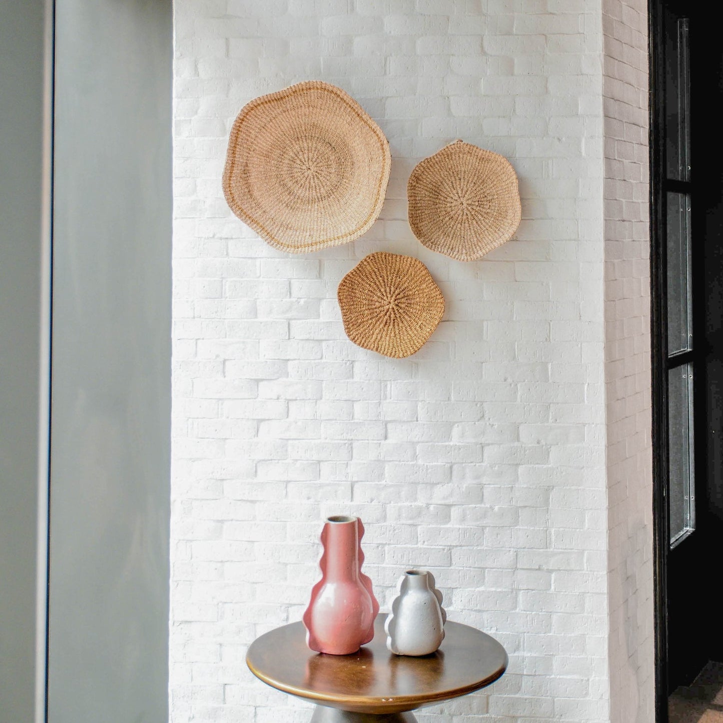 Scallop Wall Baskets, Large
