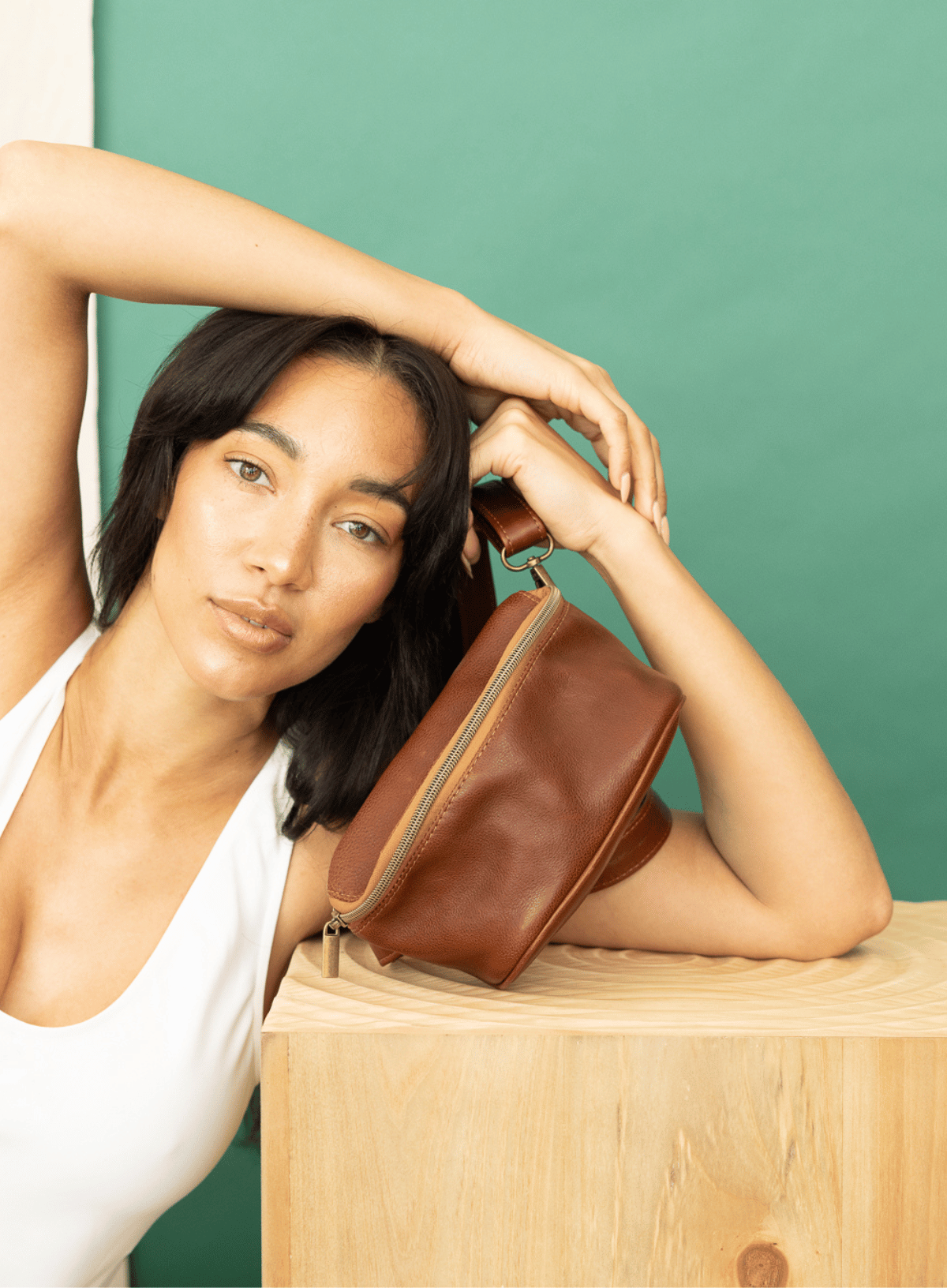 The Nomad Woven Leather Belt Bag