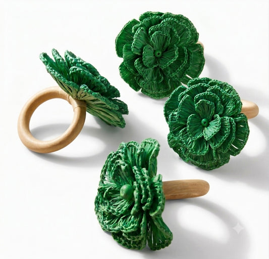 S/4 Buriti Flower Napkin Ring