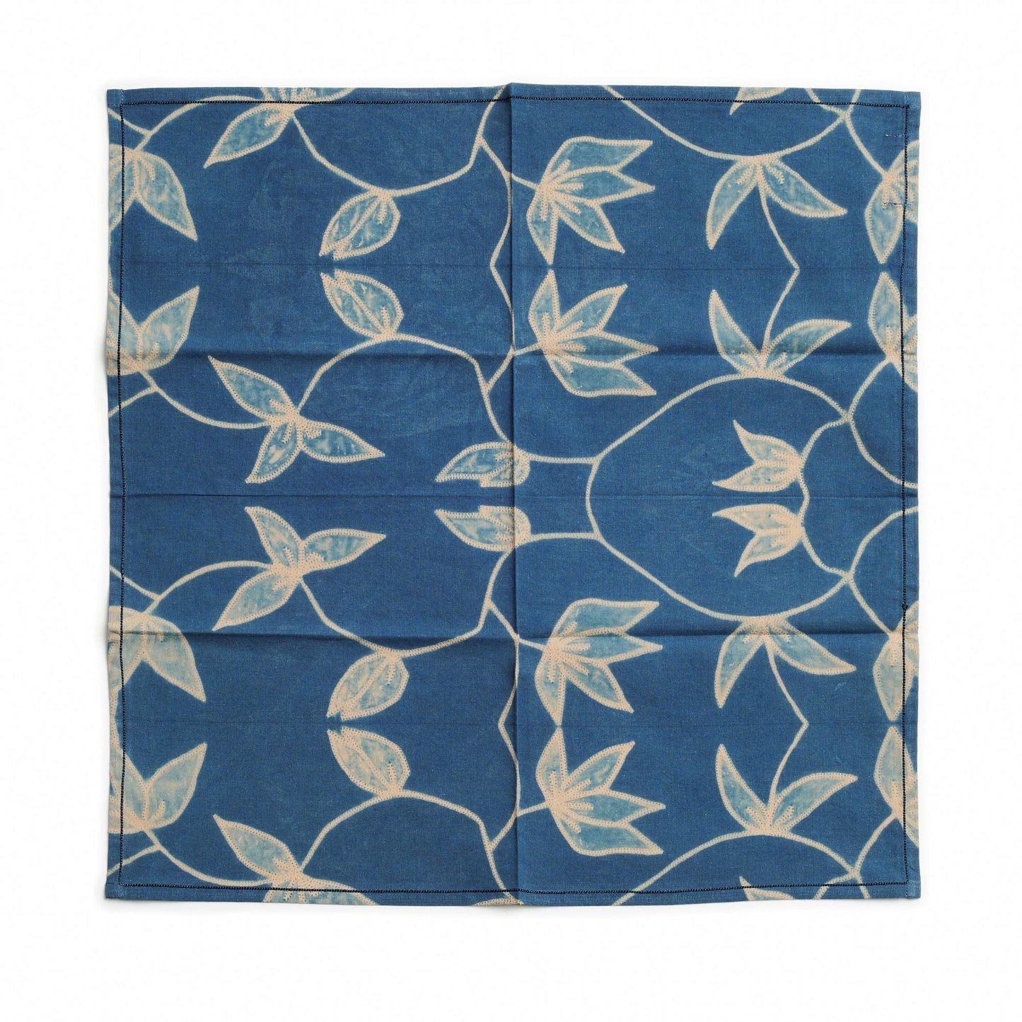 Folio Indigo Handcrafted Shibori Cotton Table Napkins ( set of 4 )