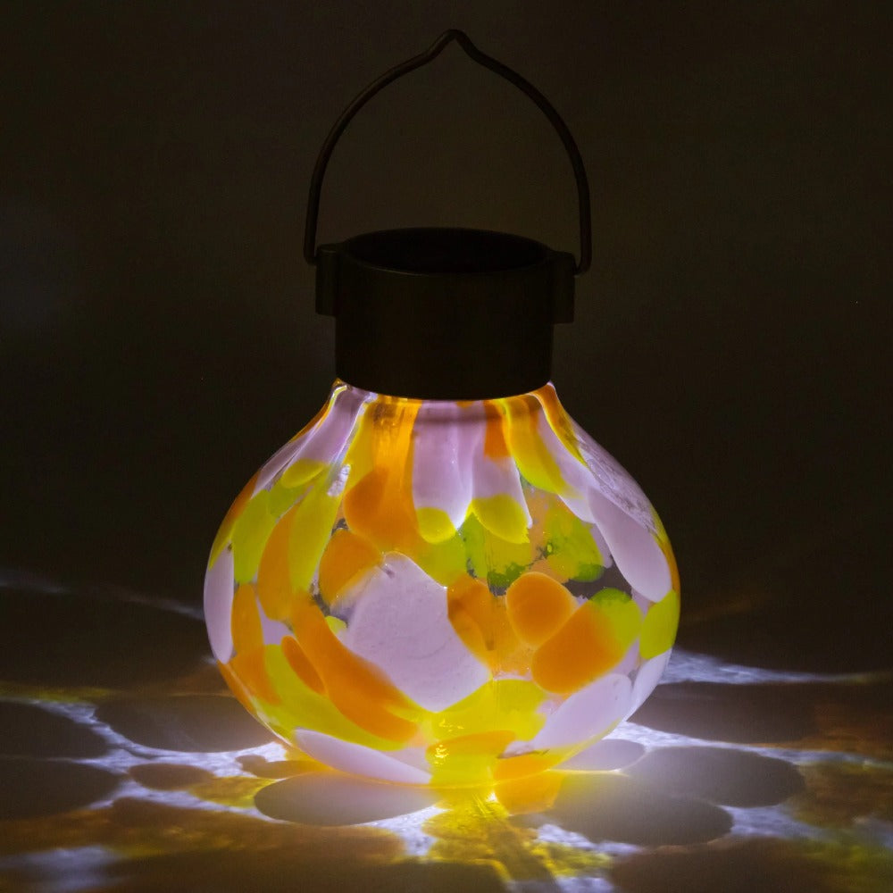 Tea Solar Lanterns 5" Handblown Glass
